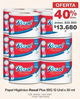Makro Rosal papel higiénico plus oferta