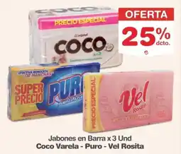 Makro Coco varela - puro - vel rosita jabones en barra oferta