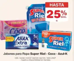 Makro Super riel - coco-azul-k jabones para ropa oferta