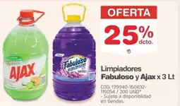 Makro Fabuloso y ajax limpiadores oferta
