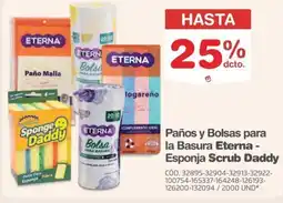 Makro Eterna - esponja scrub daddy paños y bolsas para la basura oferta