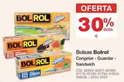 Makro Bolrol bolsas congelar - guardar - sandwich oferta