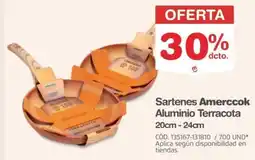 Makro Amerccok sartenes aluminio terracota oferta