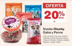Makro Chunky snacks gatos y perros oferta