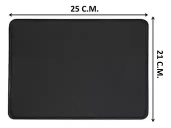 Falabella Pad Mouse Cuadrado Negro Antideslizante 25x21cm oferta