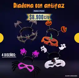 Tiendas D1 Diadema con antifaz oferta
