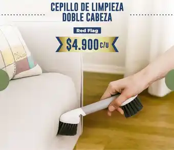 Red flag cepillo de limpieza doble cabeza