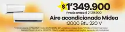 Éxito Midea aire acondicionado oferta