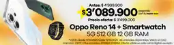 Éxito Oppo reno 14+ smartwatch oferta