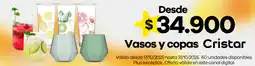 Éxito Vasos y copas cristar oferta