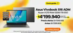 Éxito Asus vivobook S16 adm oferta