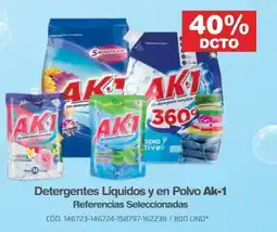 Makro Ak-1 detergentes líquidos y en polvo oferta