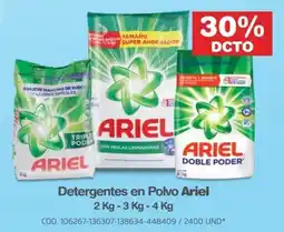 Makro Ariel detergentes en polvo oferta