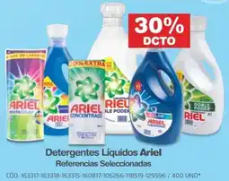 Makro Ariel detergentes líquidos referencias seleccionadas oferta