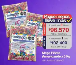 Makro Americandy mega piñata oferta
