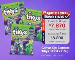 Makro Tikys gomas ojo zombies oferta