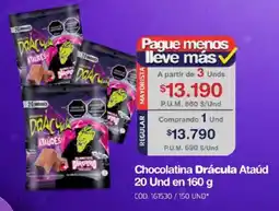 Makro Drácula chocolatina ataúd oferta
