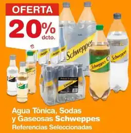 Makro Schweppes agua tónica, sodas y gaseosas referencias seleccionadas oferta