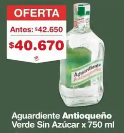 Makro Antioqueño aguardiente verde sin azúcar oferta