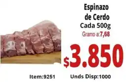 Mercamio Espinazo de cerdo cada oferta