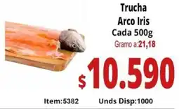 Mercamio Trucha arco iris cada oferta