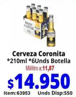 Mercamio Coronita cerveza oferta