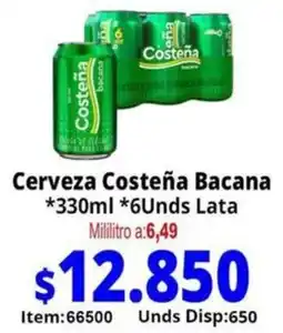 Mercamio Cerveza Costeña Bacana oferta
