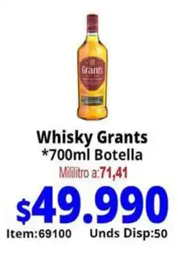 Mercamio Grants whisky botella oferta