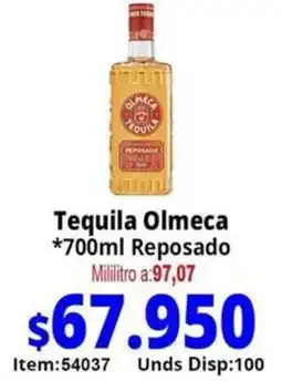 Mercamio Olmeca tequila reposado oferta