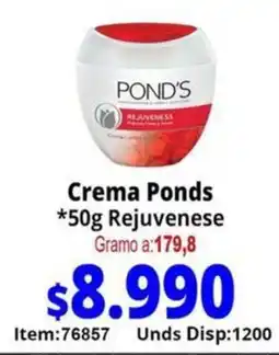 Mercamio Ponds crema rejuvenese oferta