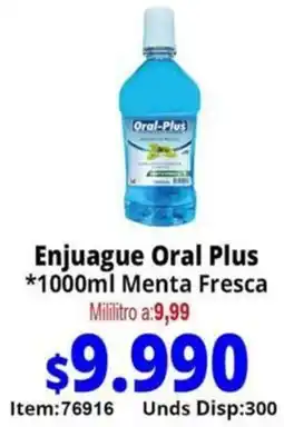 Mercamio Oral plus enjuague menta fresca oferta