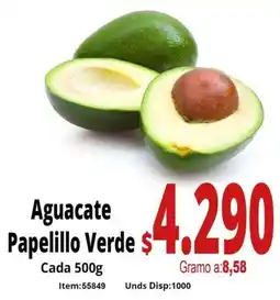 Mercamio Aguacate papelillo verde oferta