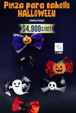 Tiendas D1 Pinza para cabello halloween oferta