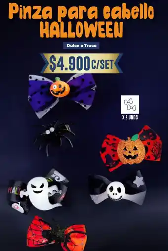 Pinza para cabello halloween