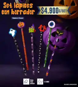 Tiendas D1 Set lapices con borrador oferta