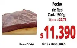 Mercamio Pecho de res cada oferta