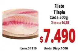 Mercamio Filete tilapia cada oferta