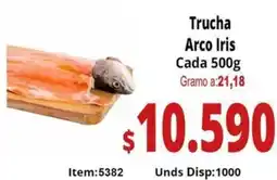 Mercamio Trucha arco iris cada oferta