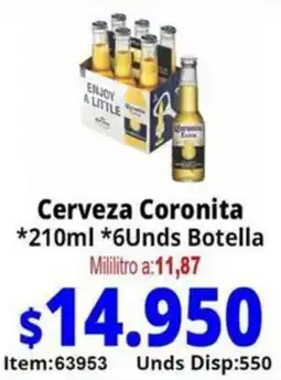Mercamio Coronita cerveza oferta