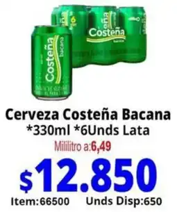 Mercamio Costeña bacana cerveza oferta