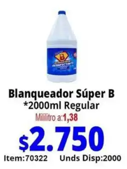 Mercamio Súper B blanqueador oferta