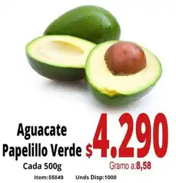 Mercamio Aguacate papelillo verde oferta