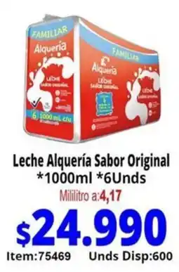 Mercamio Alquería leche sabor original oferta