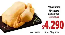 Mercamio Pollo campo mr entero cada oferta