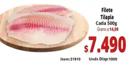 Mercamio Filete tilapia cada oferta