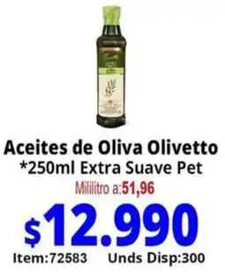 Mercamio De oliva aceites olivetto extra suave pet oferta
