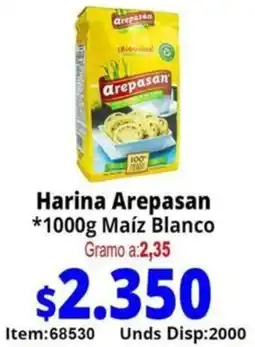 Mercamio Arepasan harina maíz blanco oferta