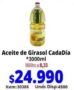 Mercamio CadaDía aceite de Girasol oferta
