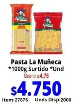 Mercamio La muñeca pasta oferta