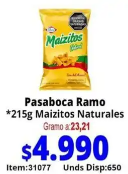 Mercamio Pasaboca ramo maizitos naturales oferta